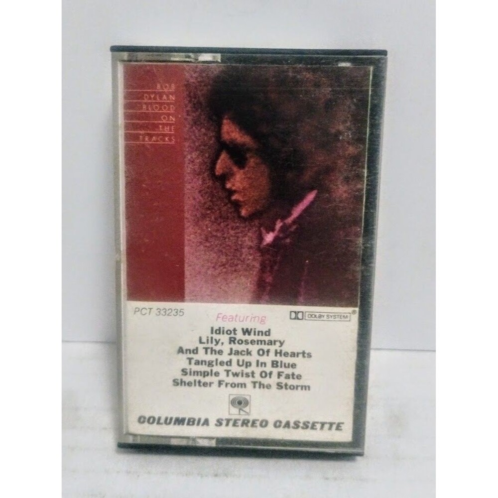 COLUMBIA RECORDS BOB DYLAN BLOOD ON THE TRACKS REISSUE CASSETTE PCT 33235